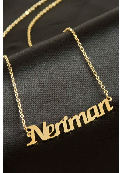 Msa-Shop Neriman Isimli Kolye -Sarı