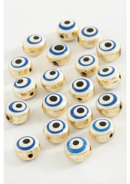 Allzey Nazar Mineli Bileklik ve Kolye Ucu Aparatı 1 Adet-Beyaz fiyatları