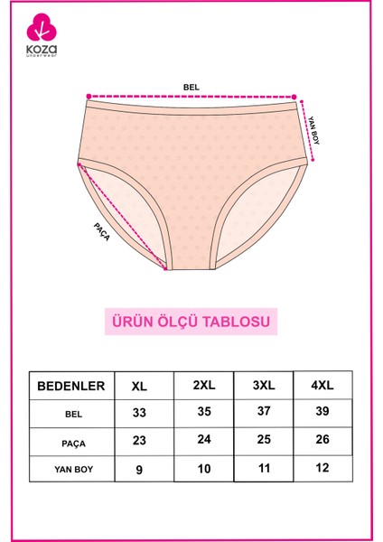 Kadın 7'li Curve Geniş Kenar Jakarlı Bato