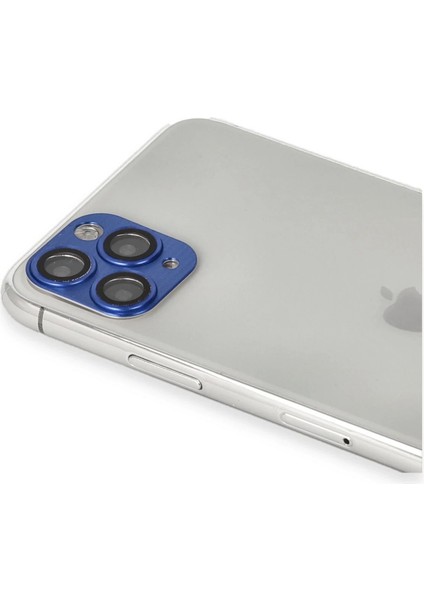 Bfs iPhone 11 Pro Max Pers Alüminyum Kamera Lens - Lacivert modelleri