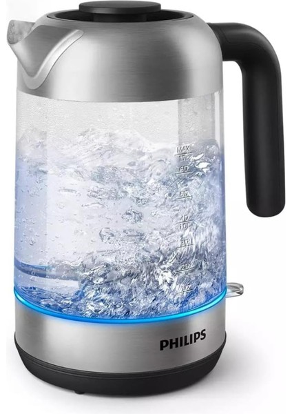 Şık ve Dayanıklı 2200 W 1.7 L Cam Su Isıtıcısı, Gri Renk Seçeneği