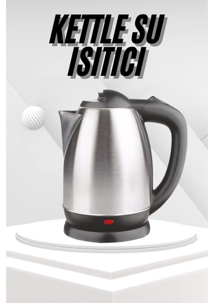Zeroshop Yeni Nesil Saplı Uzun Ömürlü Paslanmaz Çelik Su Isıtıcı Kettle