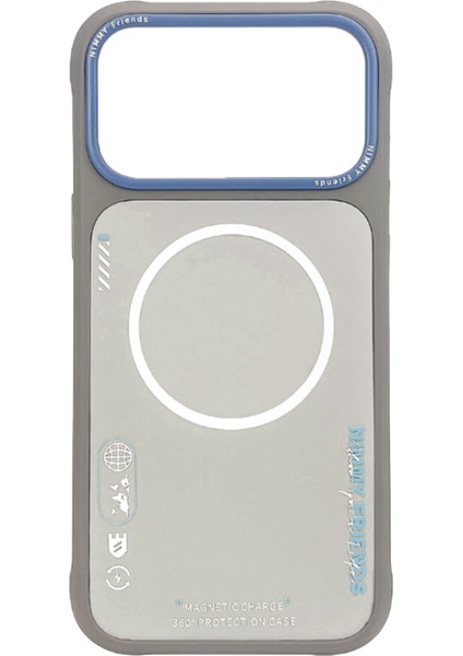 iPhone 17 Pro Max Uyumlu Magsafe Özellikli Çift Renk Detaylı Cool Cute 2.0 Tasarım Kılıf 05