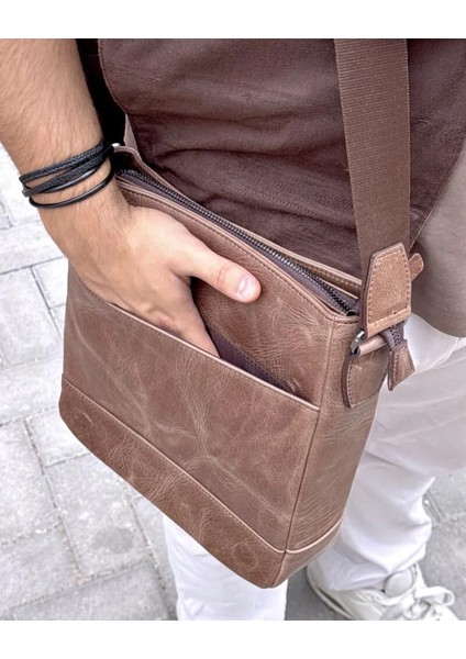 Hakiki Deri Erkek Çanta Askı Kayışlı Fermuarlı 2111 indirimleri