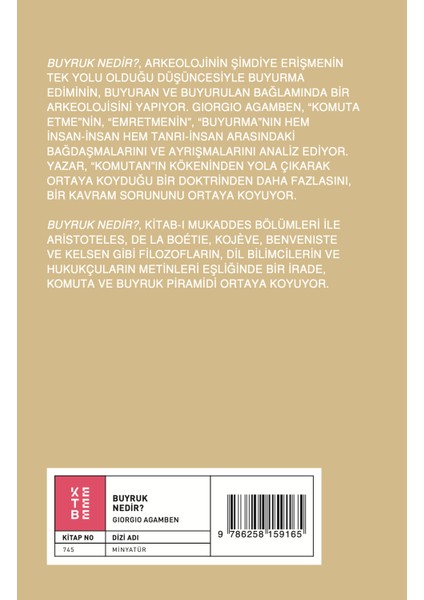 Buyruk Nedir? - Giorgio Agamben fiyatları