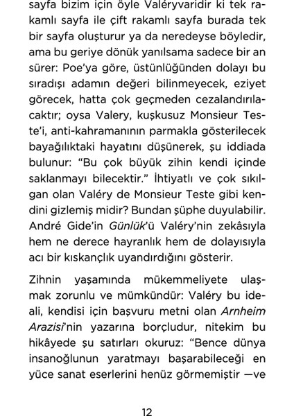 Poe'nun Marginalia'sından Bazı Fragmanlar - Paul Valery