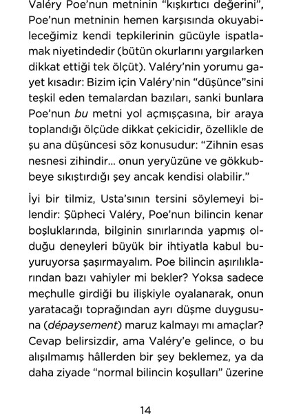 Poe'nun Marginalia'sından Bazı Fragmanlar - Paul Valery