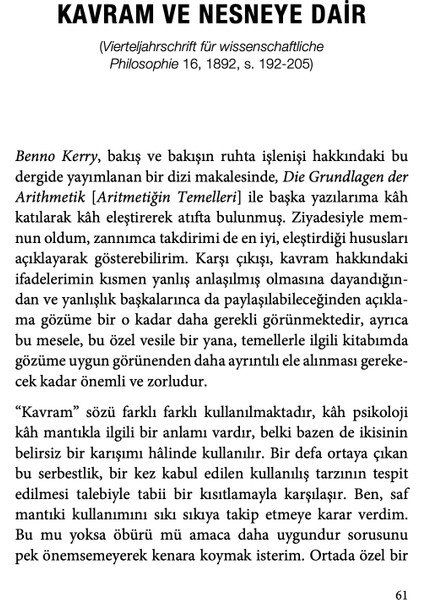Fonksiyon, Kavram, Anlam - Gottlob Frege
