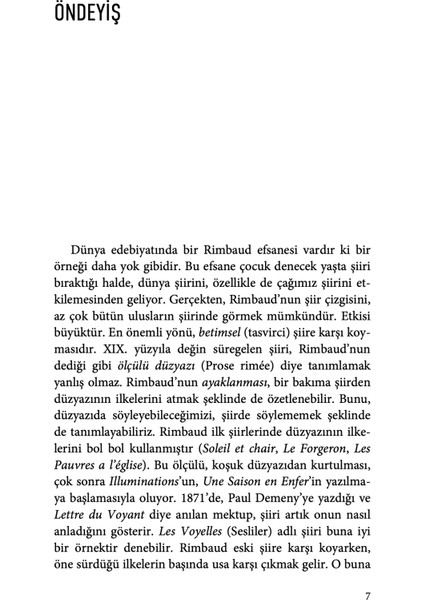 Seçilmiş Şiirler - Arthur Rimbaud modelleri
