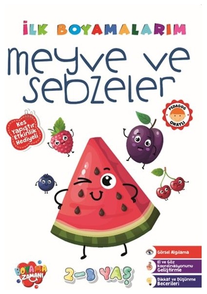 Ilk Boyamalarım - Meyve Vesebzeler