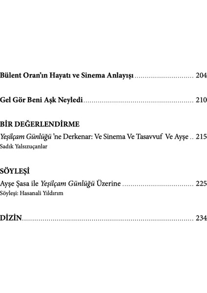 Yeşilçam Günlüğü