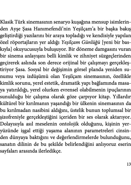 Yeşilçam Günlüğü