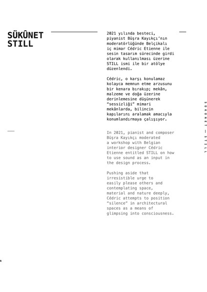 Sükûnet / Still - Büşra Kayıkçı, Cédric Etienne, Furkan Çalışkan fırsatları