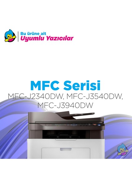 Brother MFC-J2340DW Muadil Kartuş Takım - Yüksek Kapasiteli Ürün fiyatları