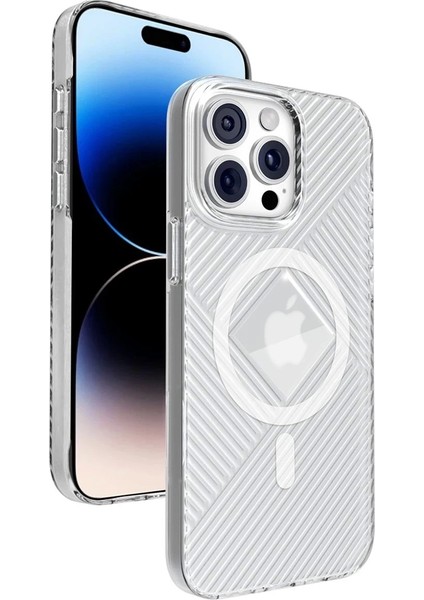 Bfs iPhone 15 Pro Max Stella Pc Sert Magsafe Kılıf - Şeffaf