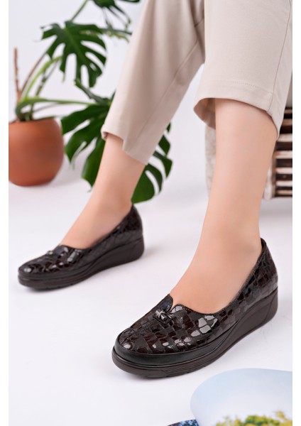 Kadın Hakiki Deri Kahve Comfort Ayakkabı modelleri