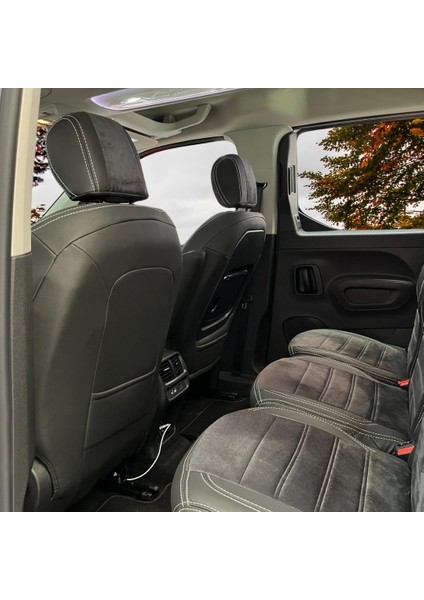 K-Design Cıtroen Berlingo Araca Özel Oto Koltuk Kılıfı - Taytüyü ve Deri fırsatları