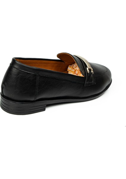 1865 Siyah Deri Kollej Günlük Kadın Ayakkabı fırsatları