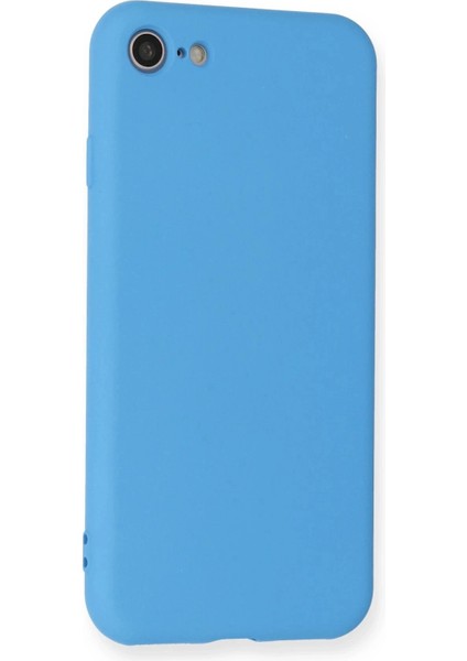 Bfs iPhone 7 Kılıf Nano Içi Kadife Silikon - Mavi modelleri