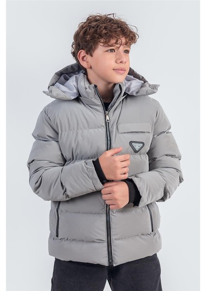Nova Kumaş Kapüşonlu Erkek Çocuk Kışlık Mont KM2509 fiyatları