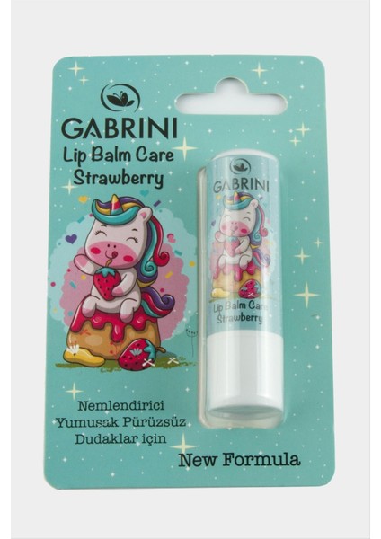 Msa-Shop Gabrini Çilekli Dudak Nemlendirici-Turkuaz