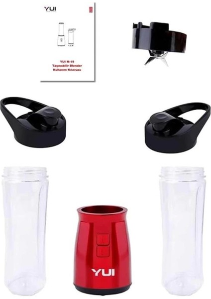 Renkli 2 Şişeli Smoothi Blender M19, Sağlıklı ve Pratik Kullanım modelleri
