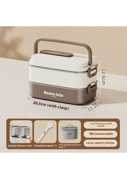 Paslanmaz Çelik Iç Bölmeli Öğrenci Yalıtımlı Yemek Kutusu (Yurt Dışından)