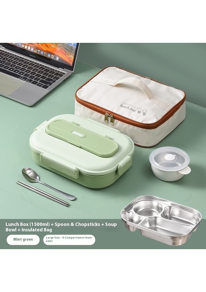 304 Paslanmaz Çelik Öğrenci Yalıtımlı Öğle Yemeği Kutusu (Yurt Dışından)