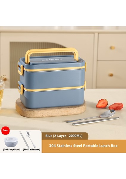 Paslanmaz Çelik Bölmeli Öğrenci Beslenme Çantası (Yurt Dışından)