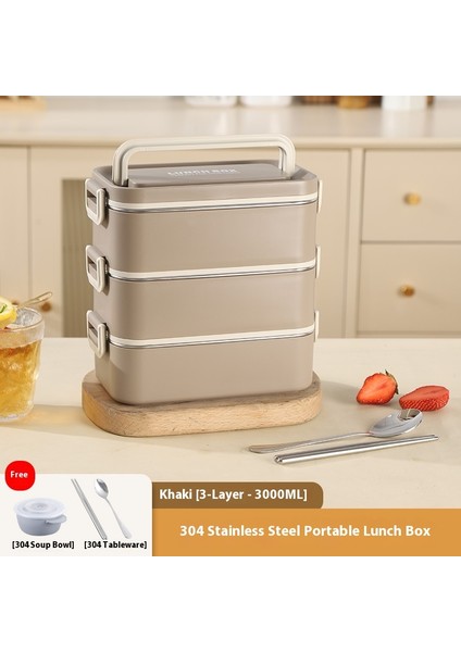 Paslanmaz Çelik Bölmeli Öğrenci Beslenme Çantası (Yurt Dışından)