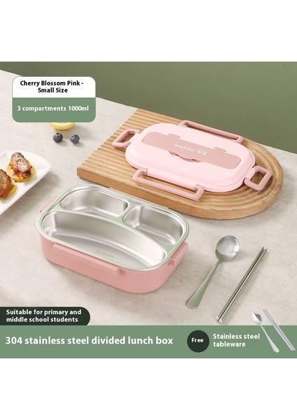 Dikdörtgen Mühürlü Bölmeli Taşınabilir Öğrenci Yalıtımlı Öğle Yemeği Kutusu (Yurt Dışından)