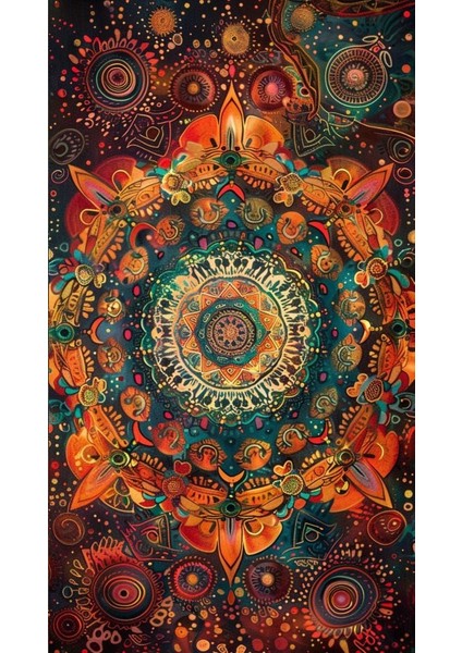 Mandala Desen Ev Duvar Salon Güzellik Salonu Ofis Dükkan Dekarasyon Kanvas Tablo fiyatları