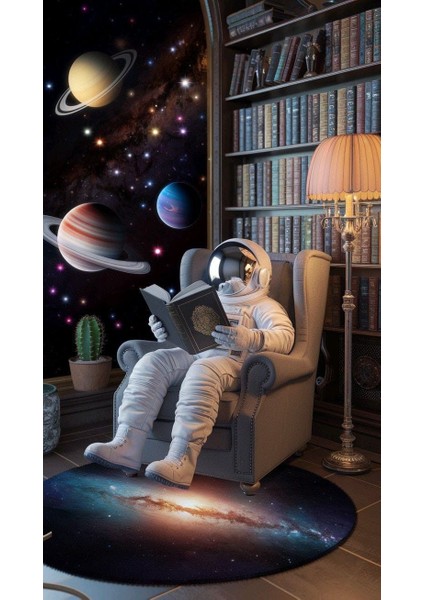 Galaksi Kütüphanesi Ev Duvar Salon Güzellik Salonu Ofis Dükkan Dekarasyon Kanvas Tablo fiyatları