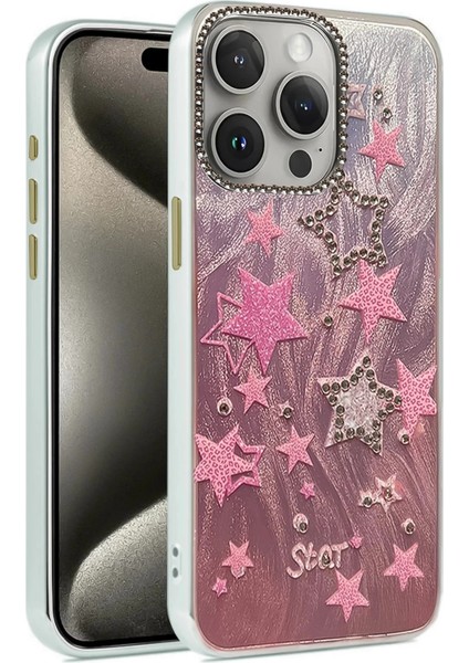 Bfs iPhone 14 Pro Kılıf Blade Aynalı Desenli Kapak - Desen 7