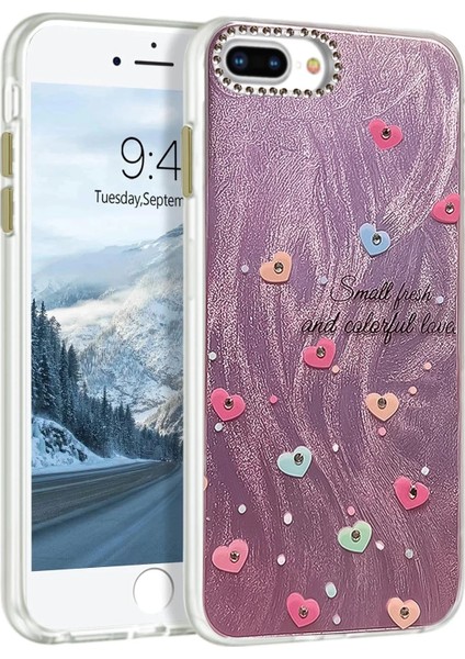 Bfs iPhone 7 Plus Kılıf Blade Aynalı Desenli Kapak - Desen 8
