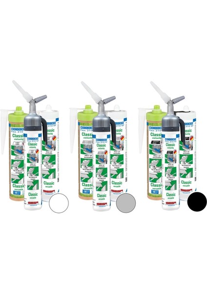 Weicon Green Tube Flex 310 M® Klasik Ms-Polimer Bazlı Elastik Yapıştırıcı, 280 Ml, Gri fiyatları
