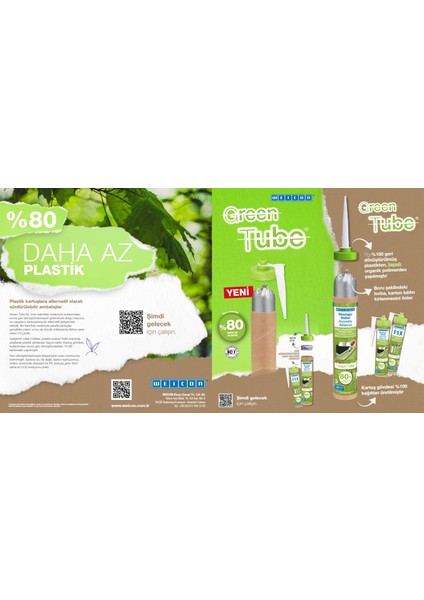 Weicon Green Tube Flex 310 M® Klasik Ms-Polimer Bazlı Elastik Yapıştırıcı, 280 Ml, Gri fırsatları