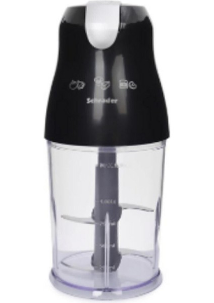 Paslanmaz Çelik 4 Bıçaklı Doğrayıcı, Siyah Rondo Model