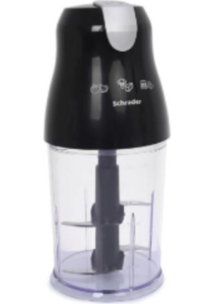 Paslanmaz Çelik 4 Bıçaklı Doğrayıcı, Siyah Rondo Model modelleri