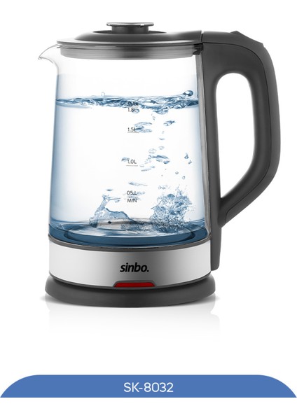 Cam Kettle Siyah 8032, Şık ve Kullanışlı Mutfak Gereci indirimleri