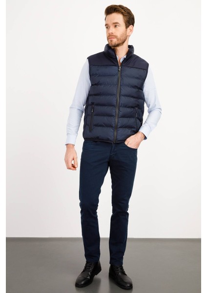 Erkek Kapitone Şişme Yelek Lacivert fiyatları