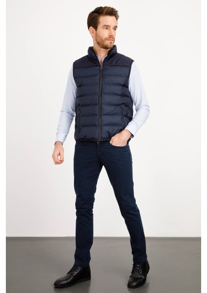 Erkek Kapitone Şişme Yelek Lacivert indirimleri