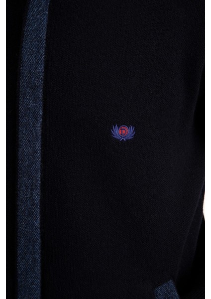 Erkek Pike Dokuma Fermuarlı Cepli Triko Mont Koyu Lacivert modelleri