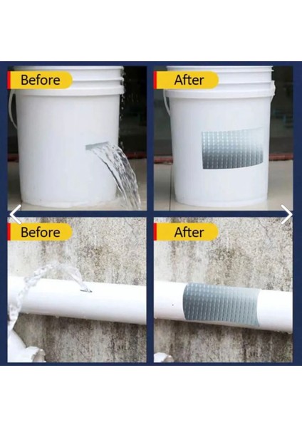 (2 Adet) Su Sızdırmaz Bez Tamir Bantı (Duct Tape) 44MMX15MT Gri - Tamir Bandı - Gri fiyatları