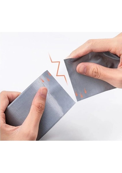 (2 Adet) Su Sızdırmaz Bez Tamir Bantı (Duct Tape) 44MMX15MT Gri - Tamir Bandı - Gri indirimleri