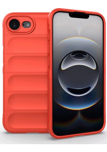 Bfs iPhone 16E Kılıf Optimum Silikon - Kırmızı
