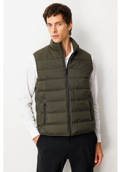 Erkek Kapitone Şişme Yelek 02421493 Haki