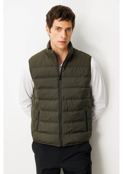 Erkek Kapitone Şişme Yelek 02421493 Haki