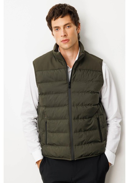 Erkek Kapitone Şişme Yelek 02421493 Haki