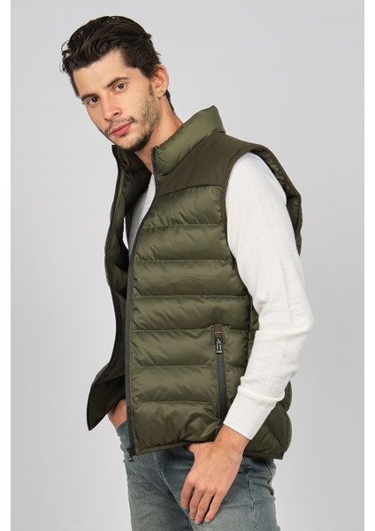 Erkek Kapitone Şişme Yelek 02421493 Haki